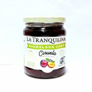 Mermelada La Tranquilina Sin Azucar agregada con stevia Ciruela